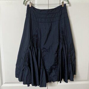 Y2K Marie Claire Midi Skirt Womens Blue Ruffle Whimsigoth 2000s Vintage Fairy